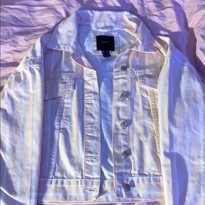 Forever 21 Pink&White Denim Jacket